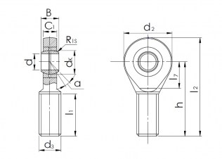 Подшипник Шарнирные головки с внешней резьбой Подшипник SA 25 T/K (POS 25) по выгодным ценам Долгопрудный