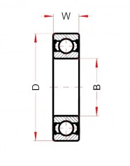 Подшипник Высокотемпературные подшипники Подшипник 6206 BHTS ZZ 280° (BECO) по выгодным ценам Долгопрудный